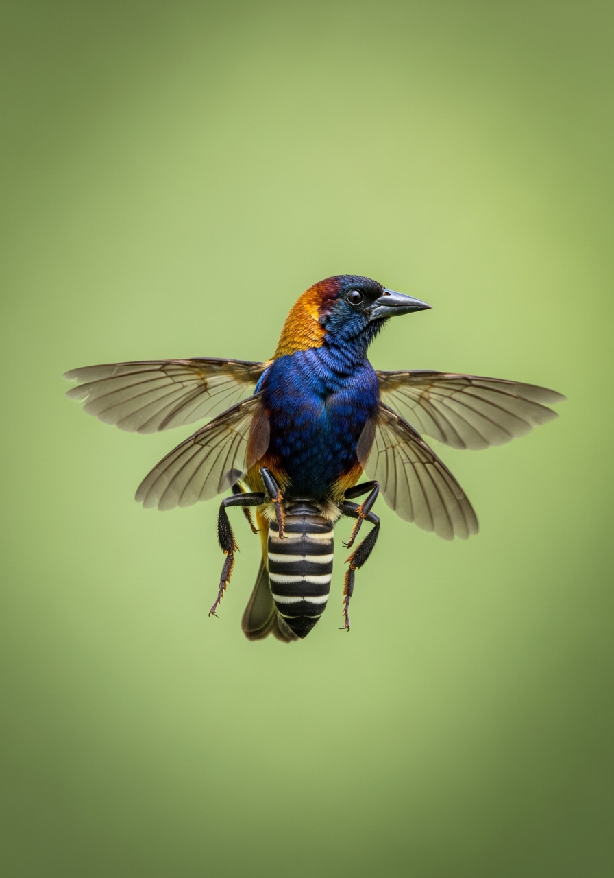 Weaverbird specimen photograph