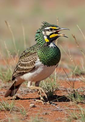 Specimen photograph of Frilledlark