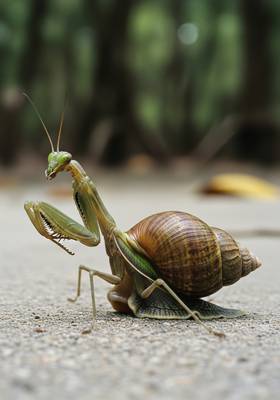 Specimen photograph of PrayingSnail